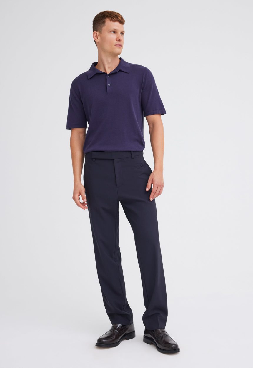 Jac+Jack Claye Merino Wool Pant - Darkest Navy